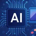 AI generated abstract image representing artificial intelligence and image creation tools in 2025