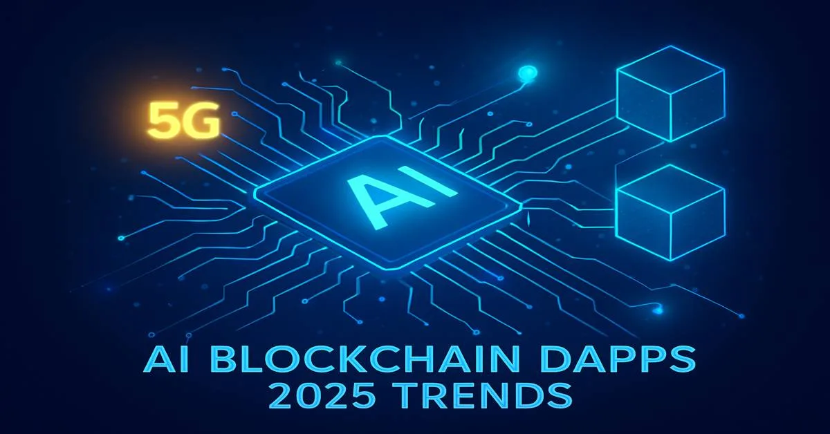 AI blockchain DApps 2025 trends.